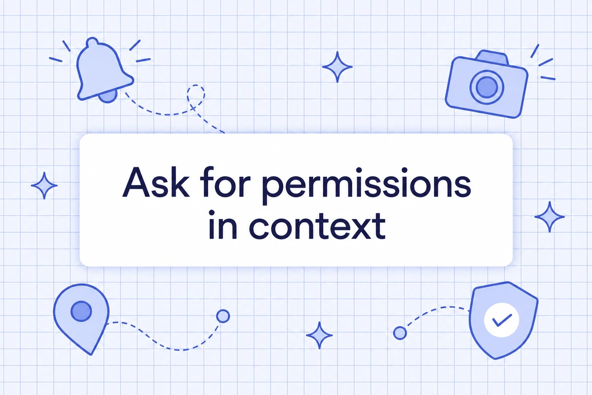 Ask for permissions in context