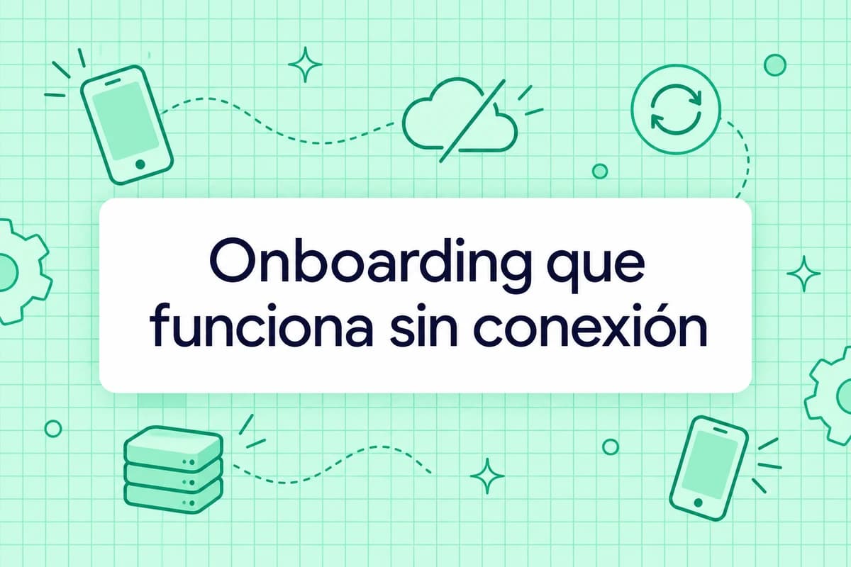 Onboarding que funciona sin conexión